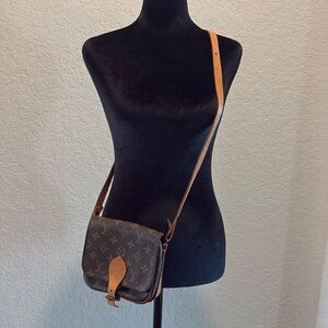 Louis Vuitton PM Cartouchiere Brown Monogram Crossbody Bag